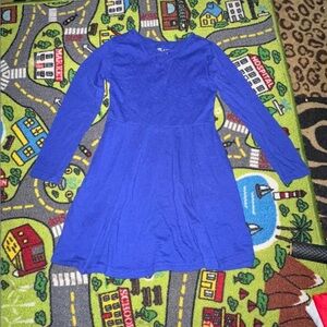 The Children's Place Vibrant Blue Long Sleeve Dress